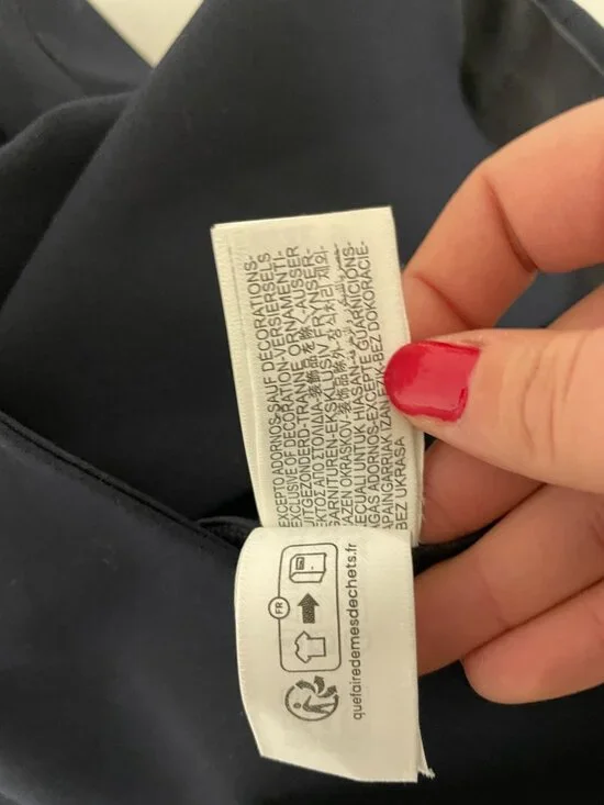 Zara Womens Vest M Blue Waistcoat Gold Buttons Double Breasted 8144/656 NWT - Picture 12 of 15